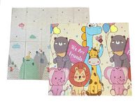 Дитячий розвиваючий термокилимок Звірі з кулькамиHF51/Гори з жирафомHF58/  200х180х1см +сумка